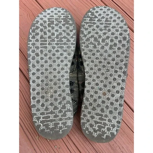 Sanuk Rasta Striped Beach Surf Vagabond Slip On Flats Shoes Size 9 - Picture 5 of 6